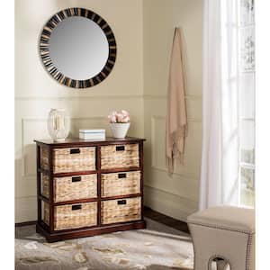 Keenan 6-Drawer Red Nightstand Chest