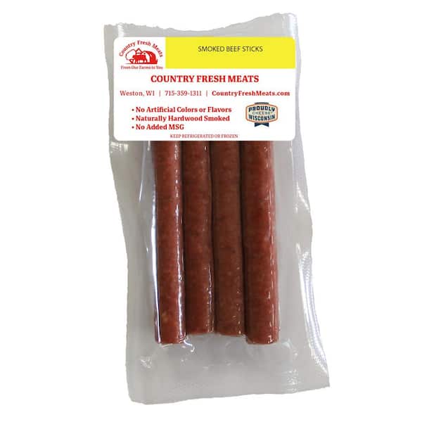 COUNTRY FRESH MEATS Smoked Beef Sticks, 3 oz., Meat Snack