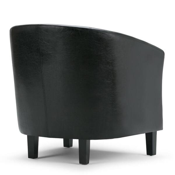 black and white tub chair