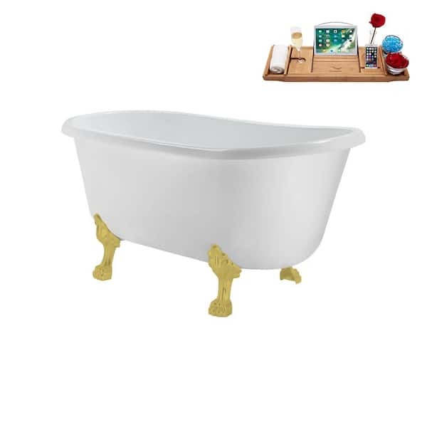 Plastic 2024 clawfoot tub