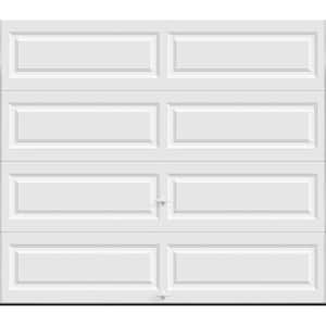 Classic Collection 8 ft. x 7 ft. 18.4 R-Value Intellicore Insulated Solid White Garage Door
