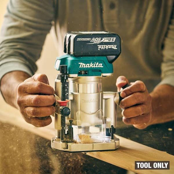 18V LXT Lithium-Ion Brushless Cordless Variable Speed Compact Router with Built-In LED Light (Tool Only)