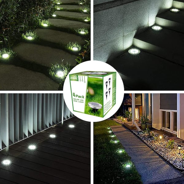 LIGHTSMAX 6-Pack White LED Auto On/Off Night Light in the Night