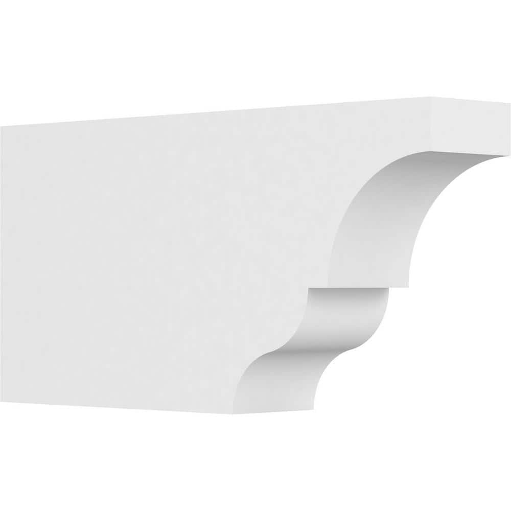 Ekena Millwork 4 in. x 10 in. x 20 in. Asheboro PVC Rafter Tail Brace ...