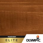 Elite 1 Gal. Kona Brown Woodland Oil Transparent Advanced Exterior Stain and Sealant in One