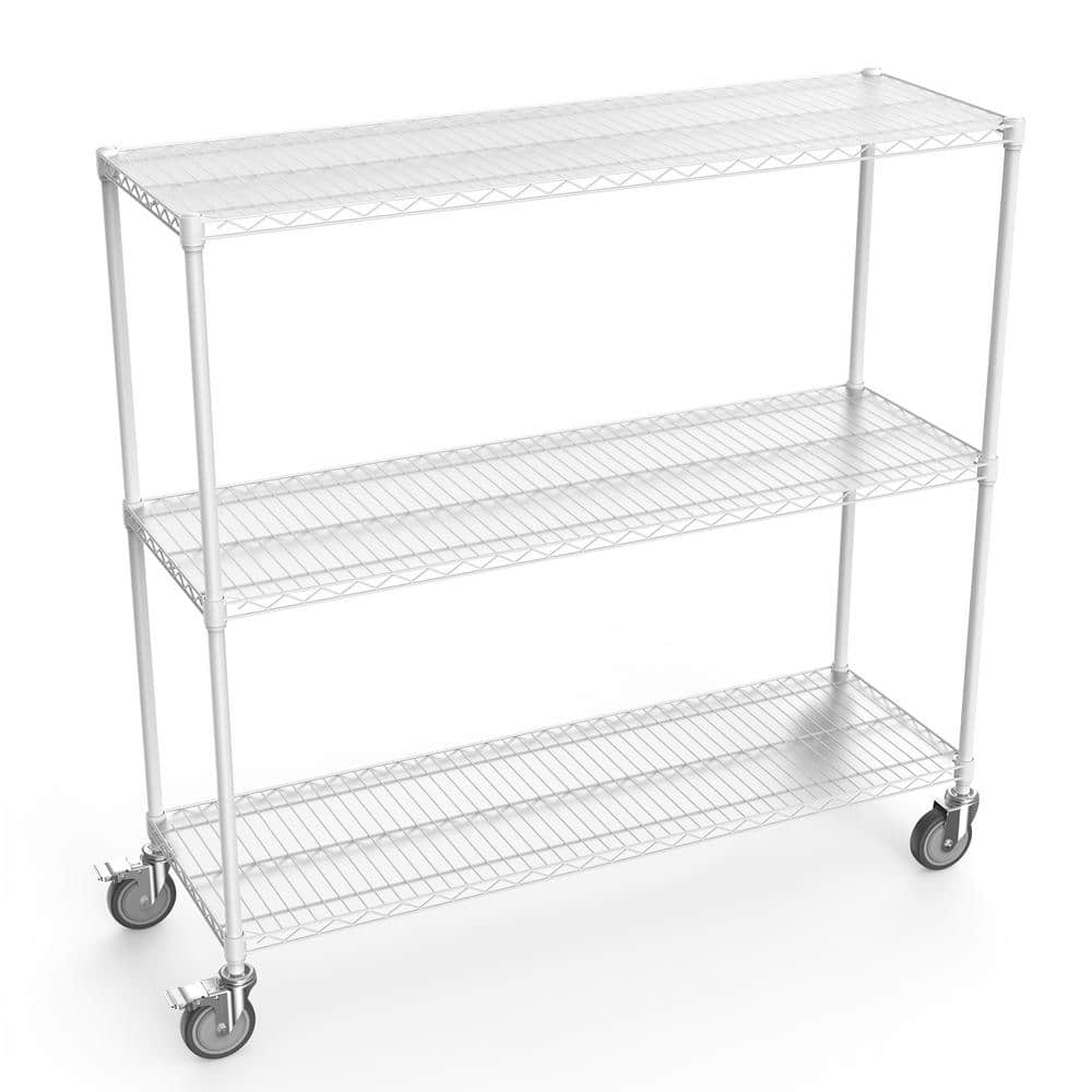 3-Tier Outdoor Garden Garage Iron Storage Shelf Shelves Organizer Wire Shel