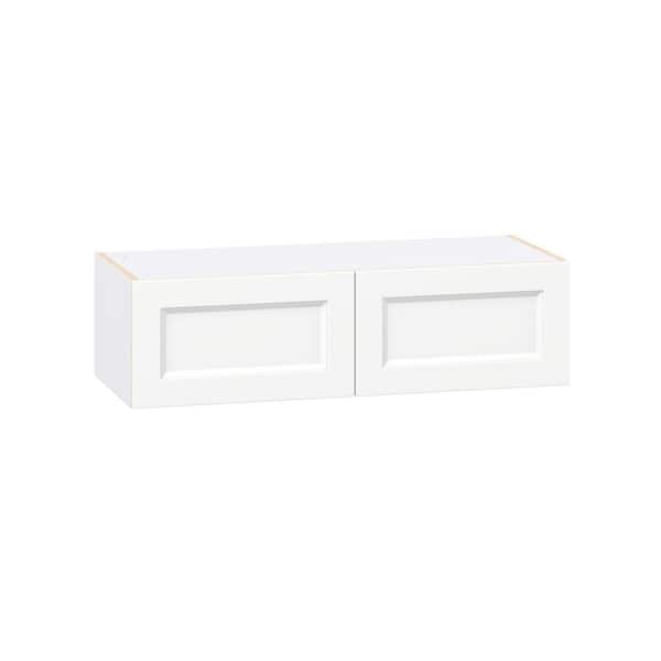 Laramie 36 in. W x 14 in. D x 10 in. H Assembled Wall Bridge Kitchen Cabinet in Painted Bright White