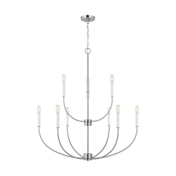 Generation Lighting Greenwich 9-Light Brushed Nickel Chandelier