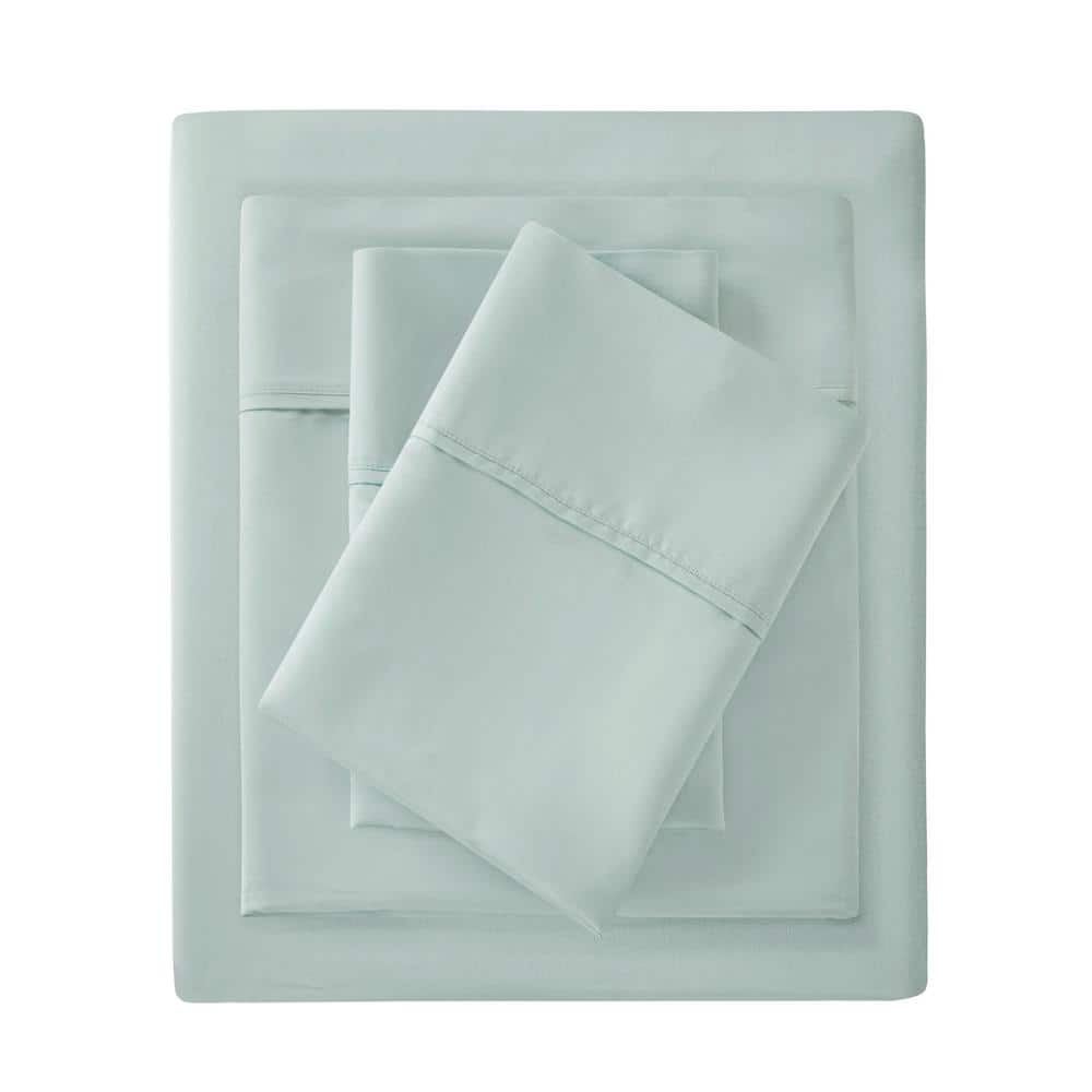 Aqua Organic Cotton King Deep Pocket Sheet Set