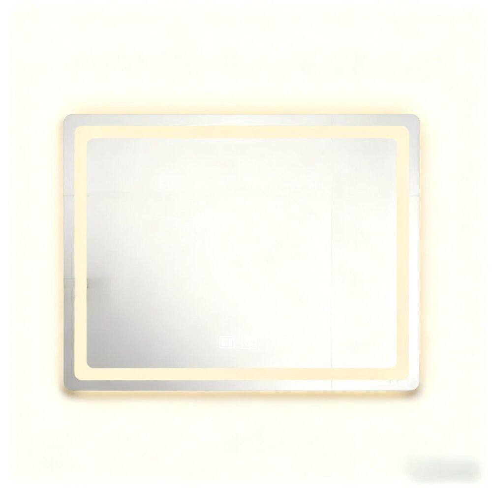 36 in. W x 27 in. H Rectangular Frameless Backlit LED Touch Sensor Anti-Fog Wall Mount Bathroom Vanity Mirror in Clear price history on PriceWatchPro