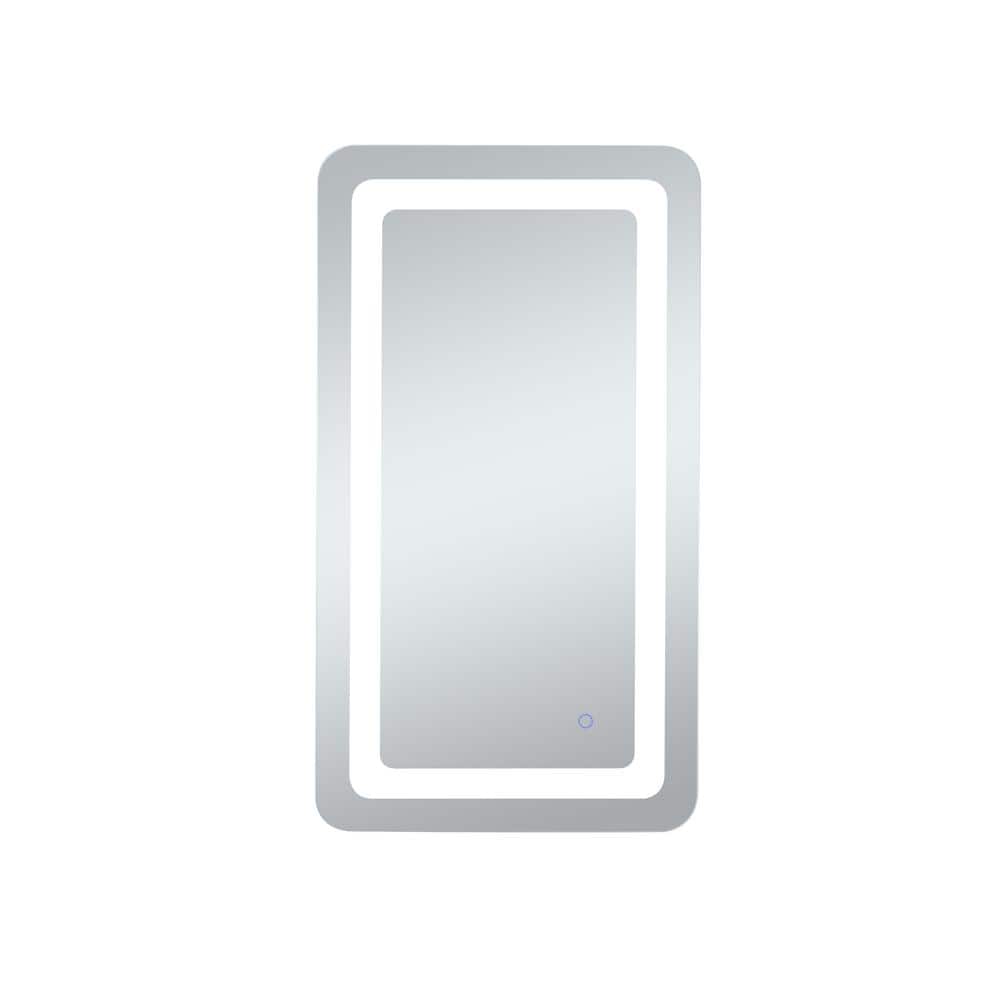 Home Living 20 in. W x 36 in. H Rectangular Frameless LED Wall Bathroom Van