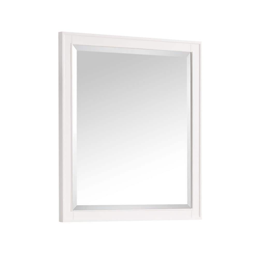 Madison Modern Rectangular Wood Bathroom Vanity Mirror 36x32 in