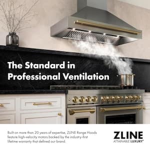 36 in. 400 CFM Convertible Vent Wall Mount Range Hood in Stainless Steel