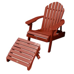 Hamilton Rustic Red 2-Piece Recycled Plastic Outdoor Seating Set