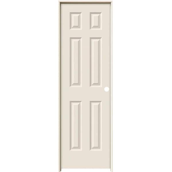 JELD-WEN 28 in. x 80 in. Colonist Primed Left-Hand Smooth Molded Composite Single Prehung Interior Door