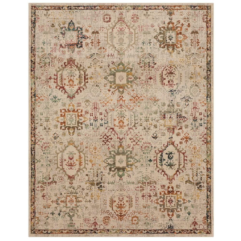 Home Decorators Collection Medallion Multi 7 ft. 10 in. x 10 ft. Indoor ...