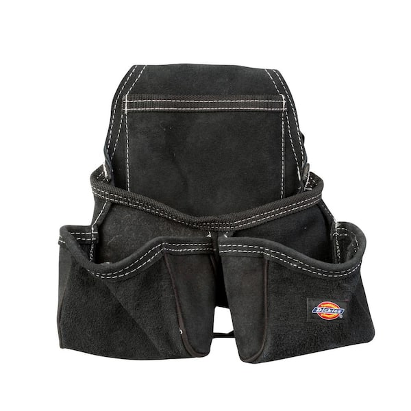 Dickies Leather 4-Pocket Construction Tool Pouch / Holder in Black