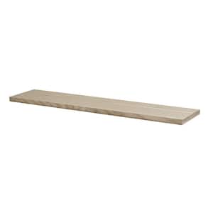 LITE FEELWOOD 31.5 in. W x 5.9 in. D x 0.75 in. Brushed Oak MDF Decorative Wall Shelf without Brackets