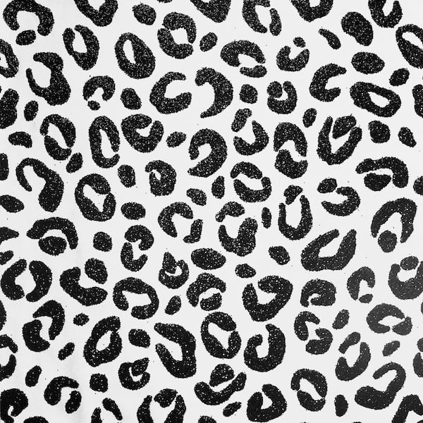 Arthouse Dinah Black Leopard Print Wallpaper Sample
