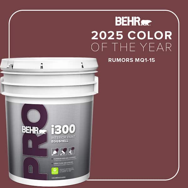 5 gal. #MQ1-15 Rumors Eggshell Interior Paint