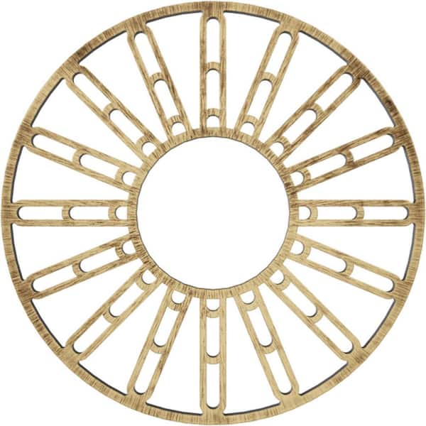 Ekena Millwork 16 in. O.D. x 4 in. I.D. x 1/2 in. P Hale Architectural Grade PVC Pierced Ceiling Medallion