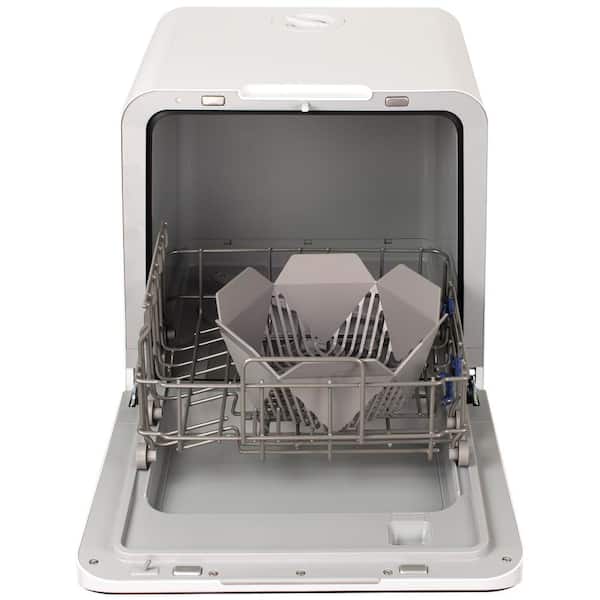 Farberware FCDMSDWH Complete Portable Countertop Dishwasher, 2 Place  Settings, 5 Wash Programs, Digital Controls, White FCDMSDWH - The Home Depot