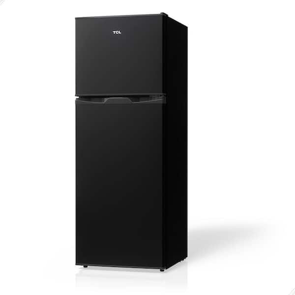 2U 17° S TCL 4.7 cu. ft. 2-Door Mini Refrigerator in Black with Top Freezer