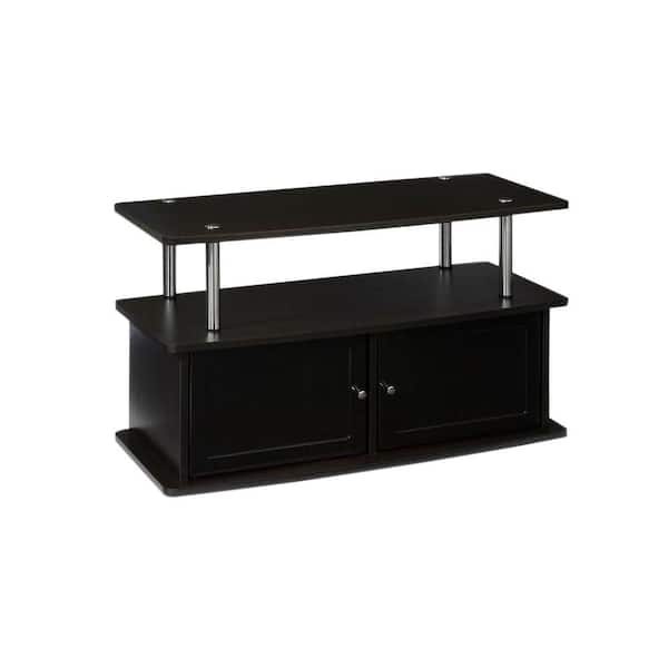 Convenience Concepts Designs2Go 36 in. Espresso Particle Board TV Stand 36 in. with Doors