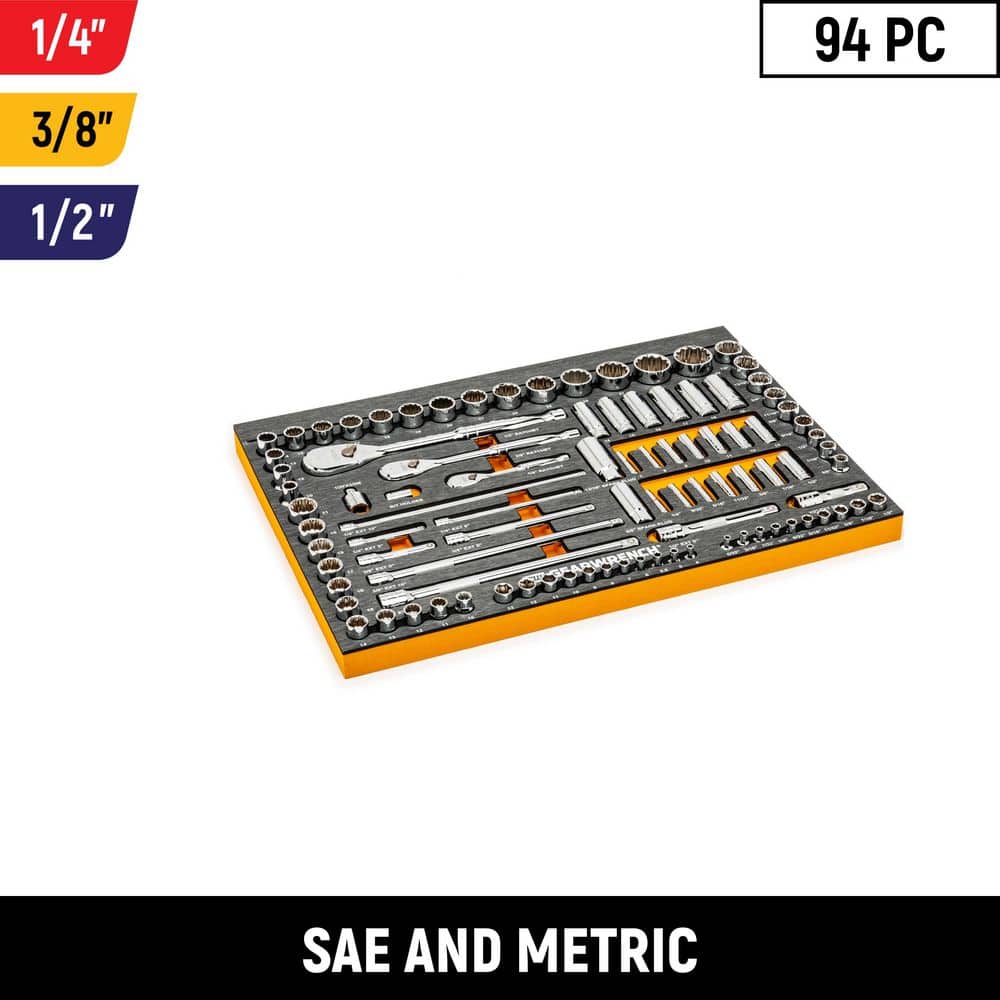 GEARWRENCH 120XP 1/4 in., 3/8 in., 1/2 in. Drive Standard and Deep