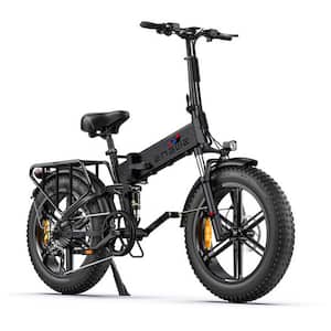 20 in. 750-Watt Folding Electric Bike Fat Tire 48-Volt 16 Ah Lithium Removable Battery for Adults