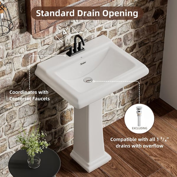 Los Flexi 26 in. W x 20 in. D Rectangular White Ceramic Los Flexi 26 in. W x 20 in. D Rectangular White Ceramic