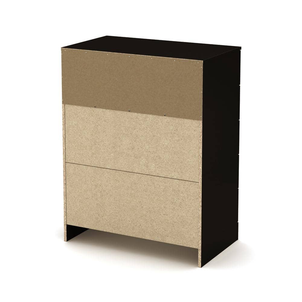 Pure Black 5-Drawer Nursery Dresser with Soft Close