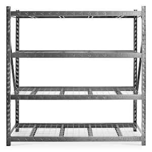 Jiske 34 W x 16 D x 65 H Garage Storage Bin Rack System Heavy Duty 8 Tiers 24 Bins Shelving Units Rebrilliant