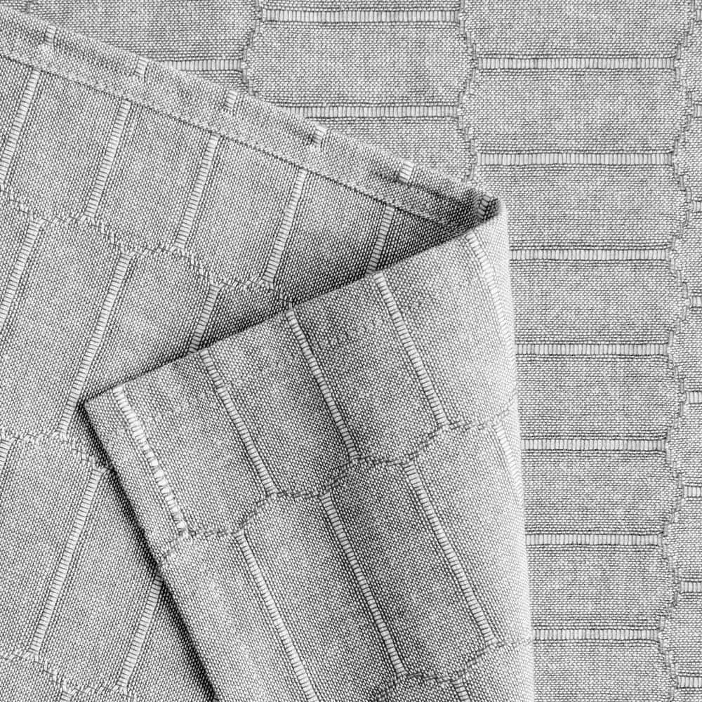 Charcoal Grey Cotton Rectangular Tablecloth, 60"x102"