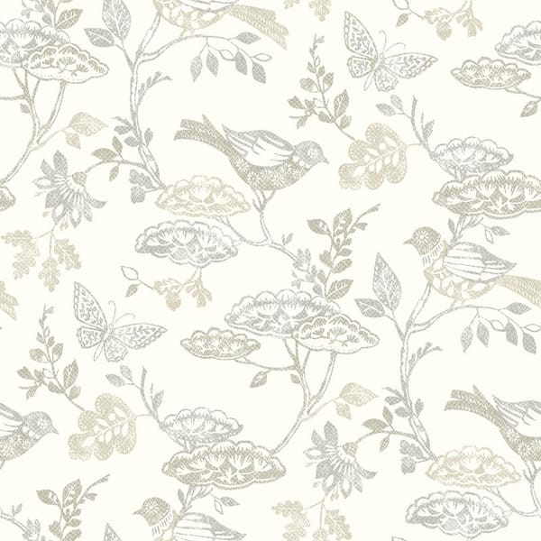 Chesapeake Malmo Trail Grey Prepasted Non Woven Wallpaper