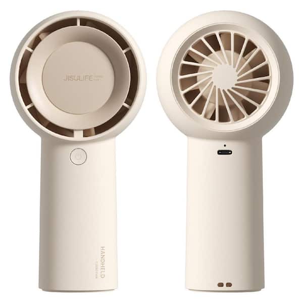 6.6 in. 5 Speeds Personal Fan in Light Brown with USB Rechargeable