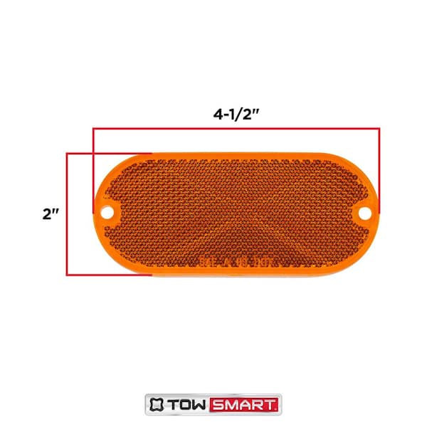 TowSmart Quick Mount Oblong Reflector (2-Pack) TowSmart Quick Mount Oblong Reflector (2-Pack)