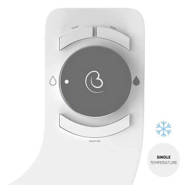 Unbranded Boss Bidet Revolution Single Temperature Non- Electric Toilet Bidet Attachment Water Spray Dual Nozzle in Platinum