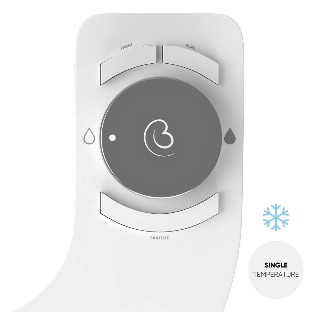Boss Bidet Revolution Single Temperature Non- Electric Toilet Bidet Attachment Water Spray Dual Nozzle in Platinum price history on PriceWatchPro