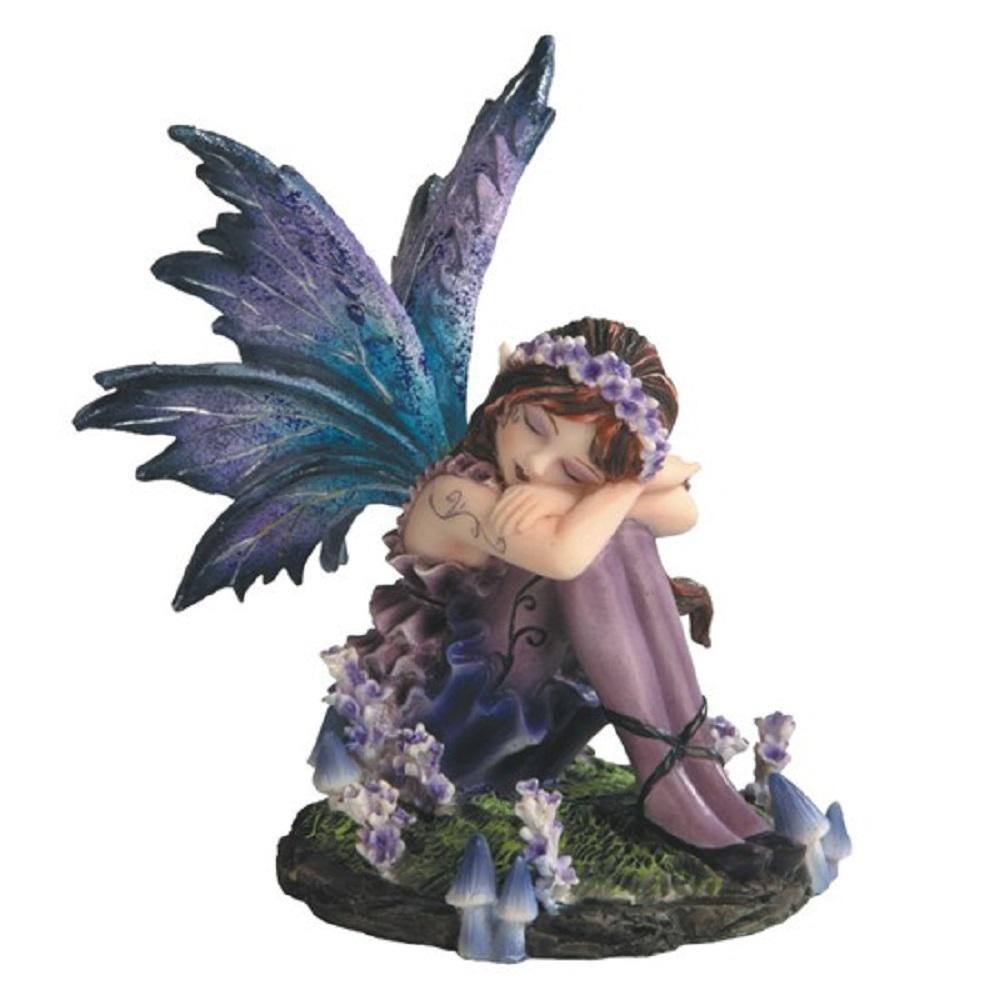 Small Pink Blue Fairy Mythical Statue Fantasy Figurine 5"