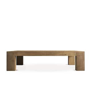 Miri 55 in. Natural Large Rectangle Wood Coffee Table