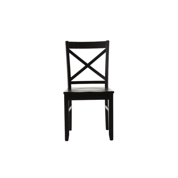 Linon Home Decor Elena Black Dining Chairs (Set of 2)