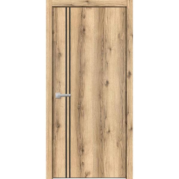 16 30 in. x 80 in. Right-Hand/Inswing Solid Oak Wood Single Prehung Interior Door with Hardware