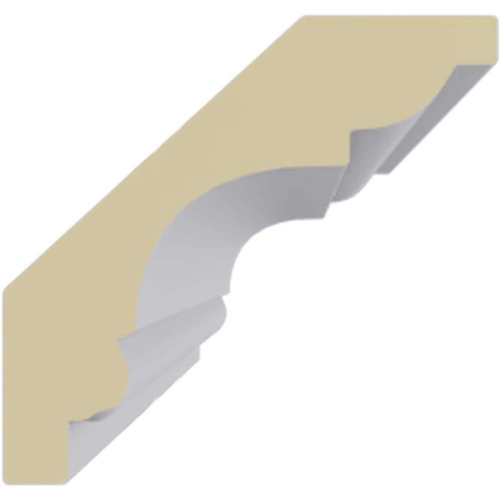 Edinburgh Roped Crown Moulding in White Urethane