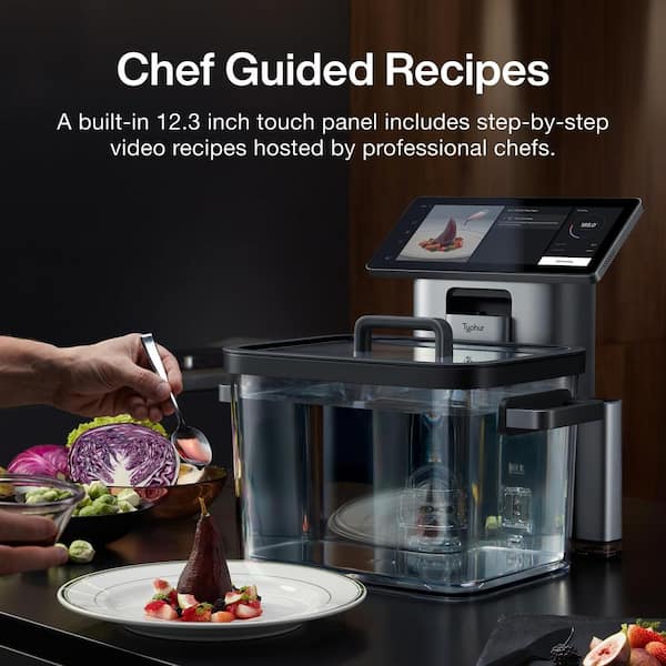 Typhur 12.6 qt. Space Grey Slow Cooker for Sous Vide Cooking All