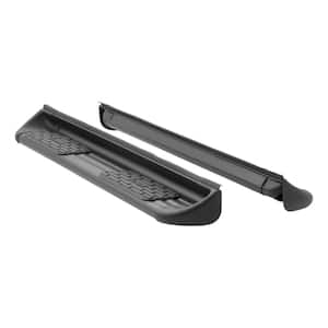 Black Stainless Steel Side Entry Steps Truck Running Boards, Select Dodge, Ram 1500, Classic Quad Cab, Body Mount