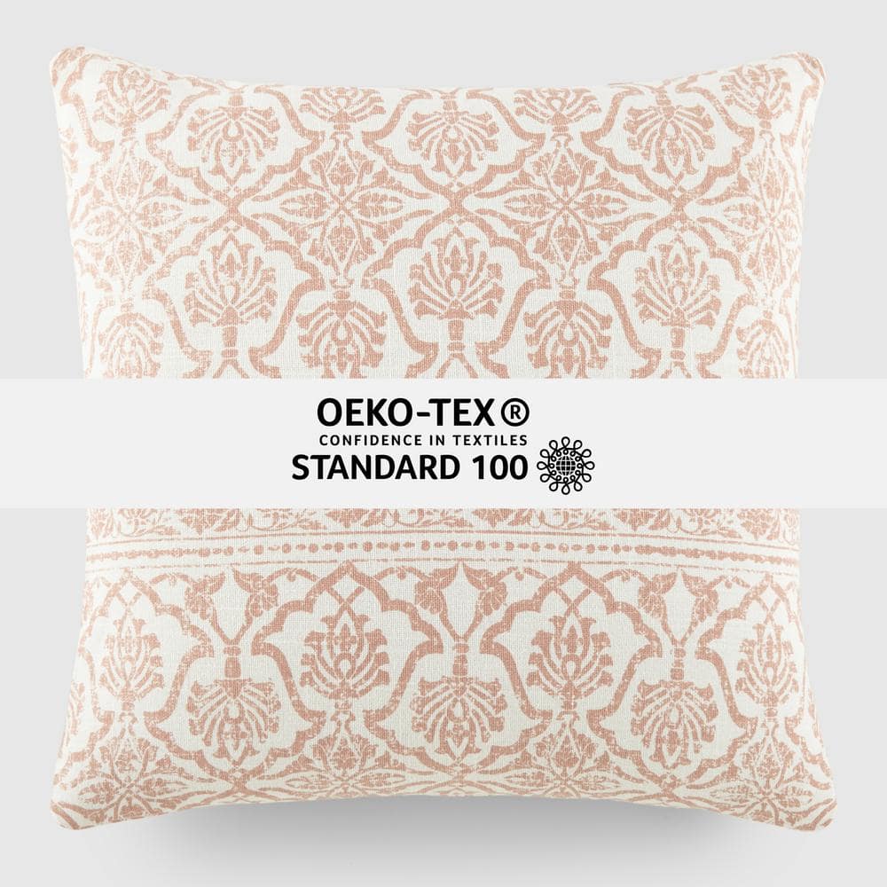 Elegant Antique Floral Rose Cotton Throw Pillow