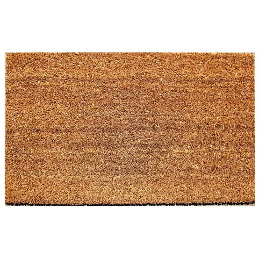 TrafficMaster Beige 18 in. x 30 in. Coir and Vinyl Door Mat 20815