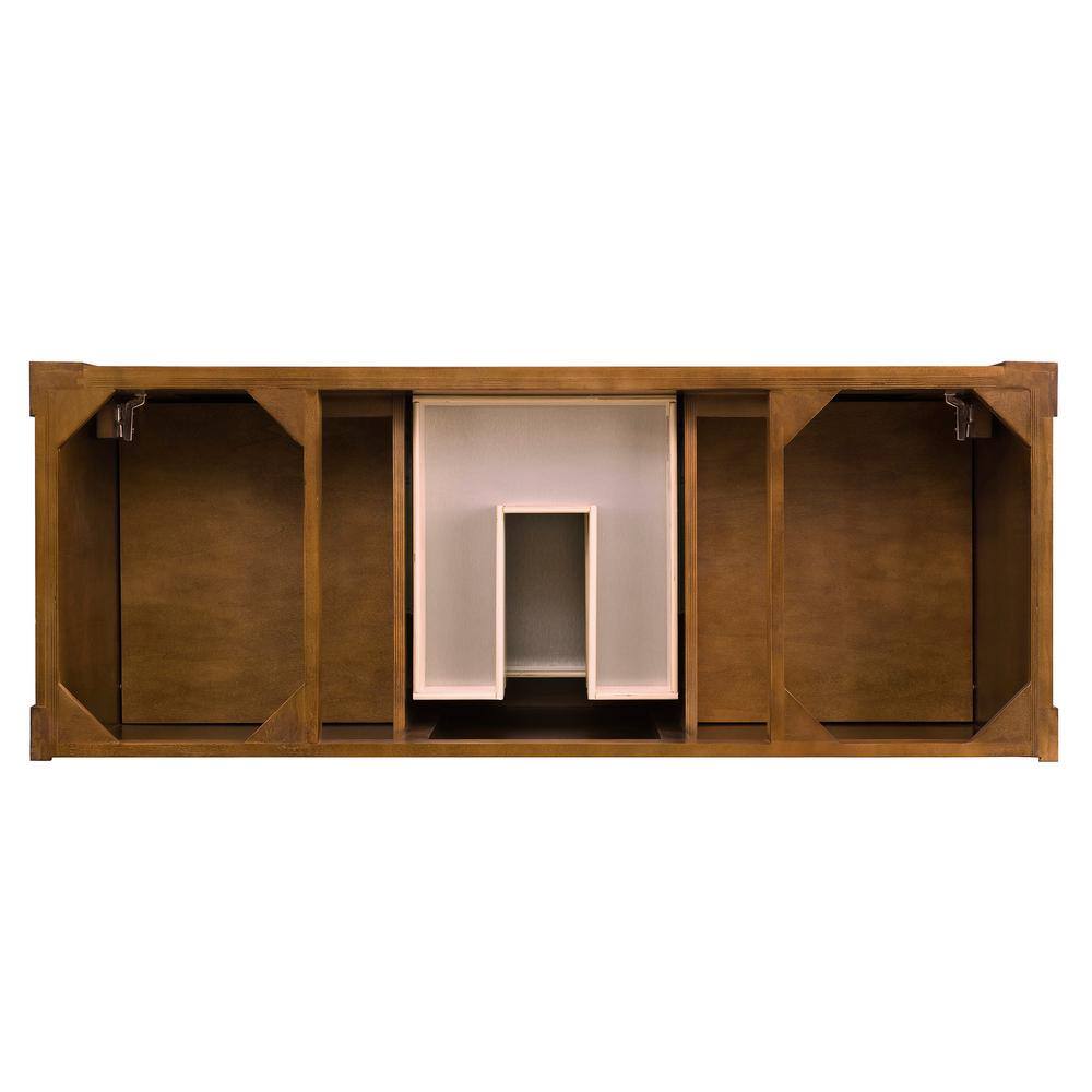 Country Oak 60" Single Freestanding Vanity Base with Light Wood Finish