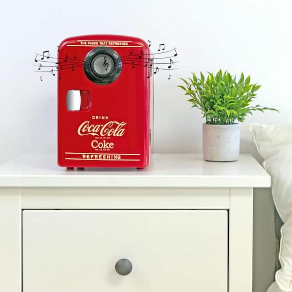 Coke Zero 6 Can Mini Fridge 4L Mini Electric Cooler Portable 12V
